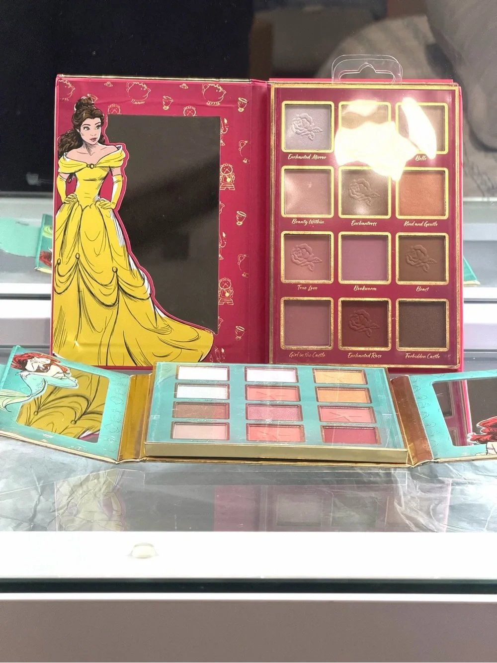 Disney Princess Eyeshadow Palettes - Pink & Teal Packaging